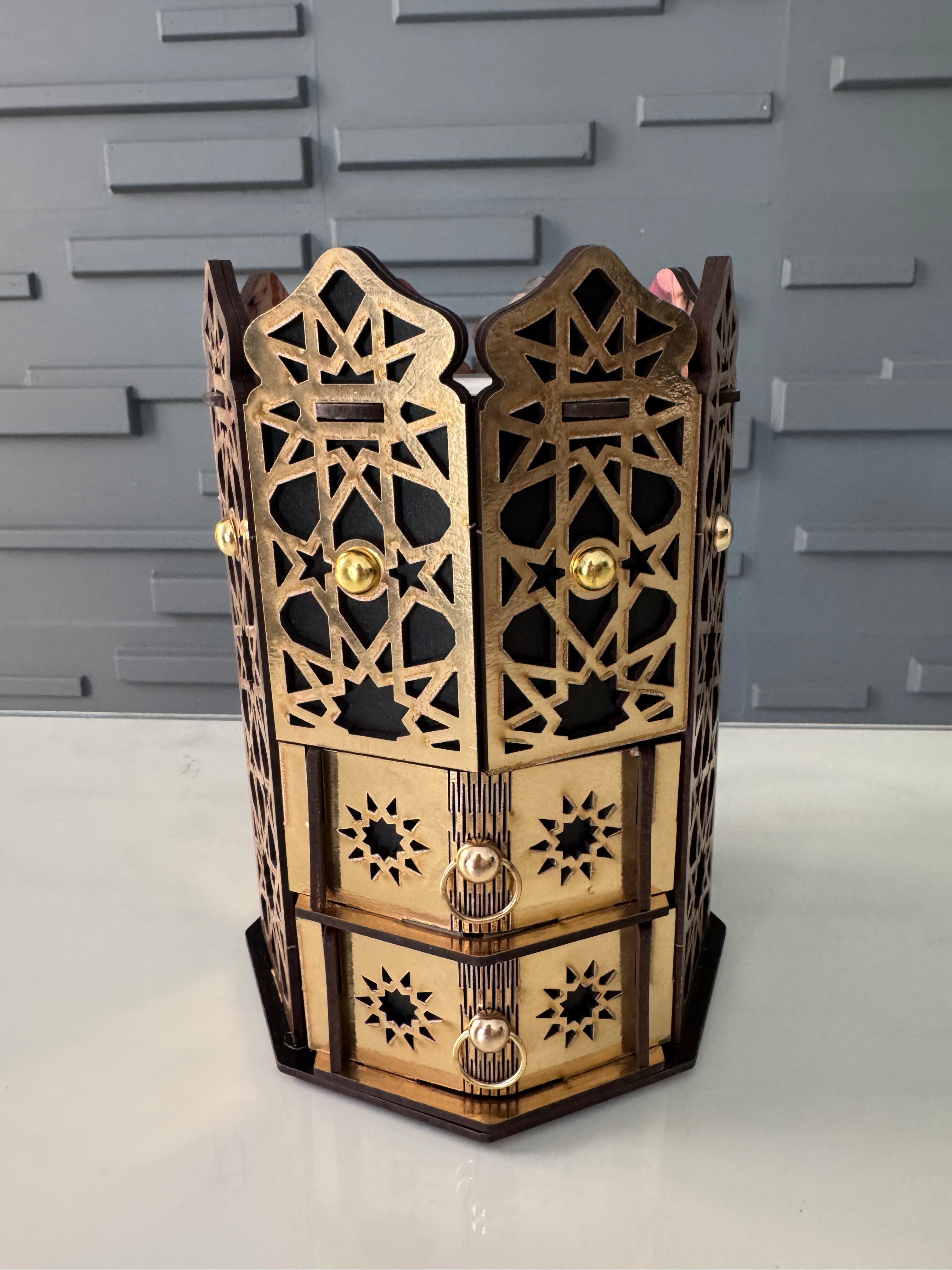 Arabian Wood Cone Holder